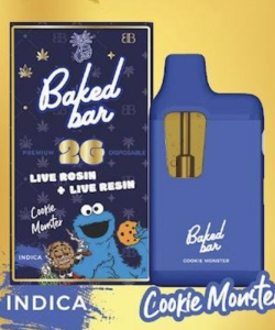 Baked Bar Cookie Monster